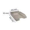 Picture of EXACOMPTA DESK TRAY GREY TRANSPARENT